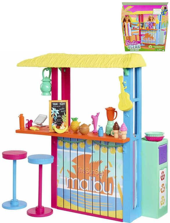 Mattel BRB Barbie Love ocean Plážový bar herní set plast