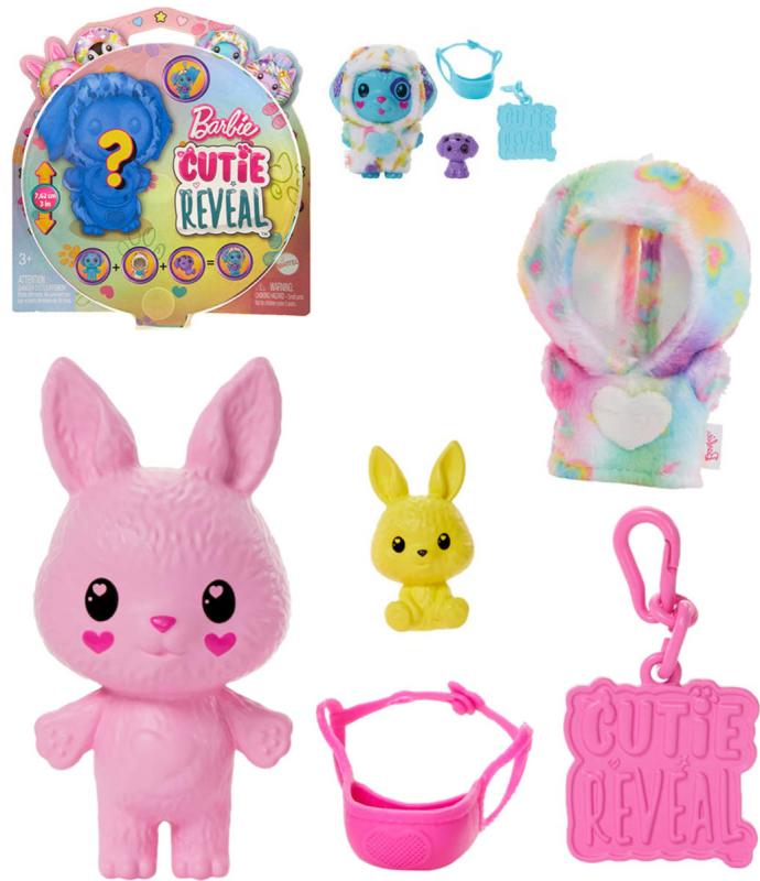 Mattel BRB Barbie Cutie Reveal barevné sny mazlíčci zvířátko s doplňky 3 druhy