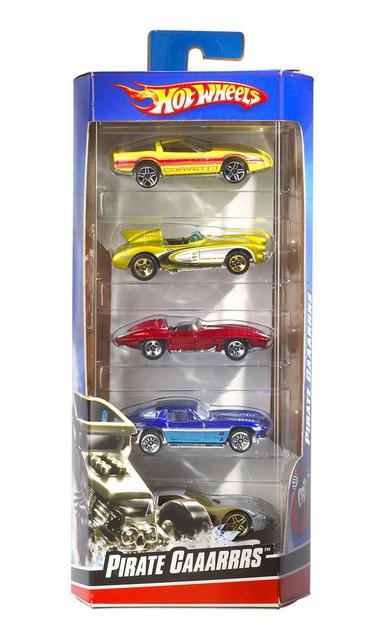 Mattel HOT WHEELS Auto kovová 7-9cm sada 5ks HW