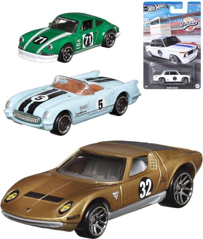 Mattel HOT WHEELS Auto kovové tématický vintage angličák 5 druhů