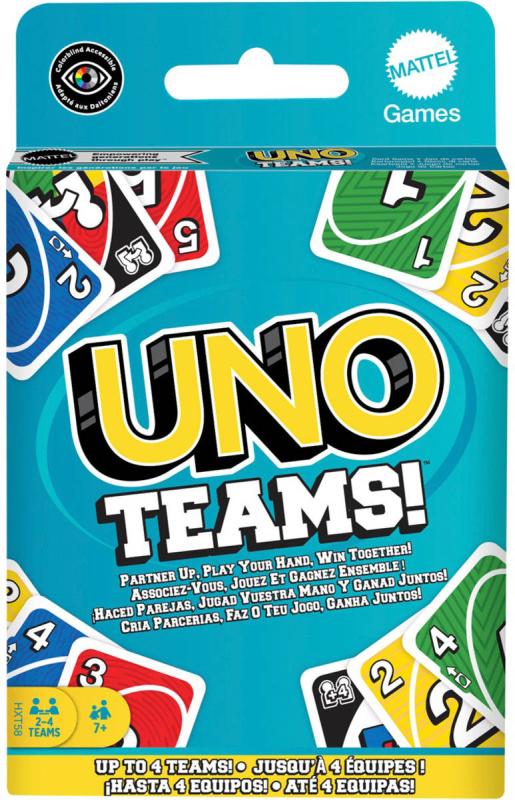 Mattel HRA Uno karty Teams! (společenská hra)