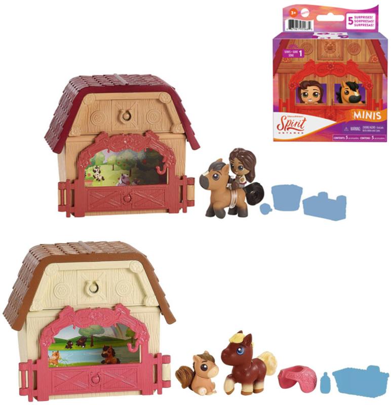 Mattel SPIRIT Minis poníci a přátelé serie 1 herní set s překvapením 6 druhů