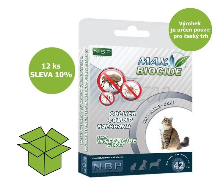 Max Biocide Collar Cat repelentní obojek, kočka 42 cm (12 ks) % !CZ!