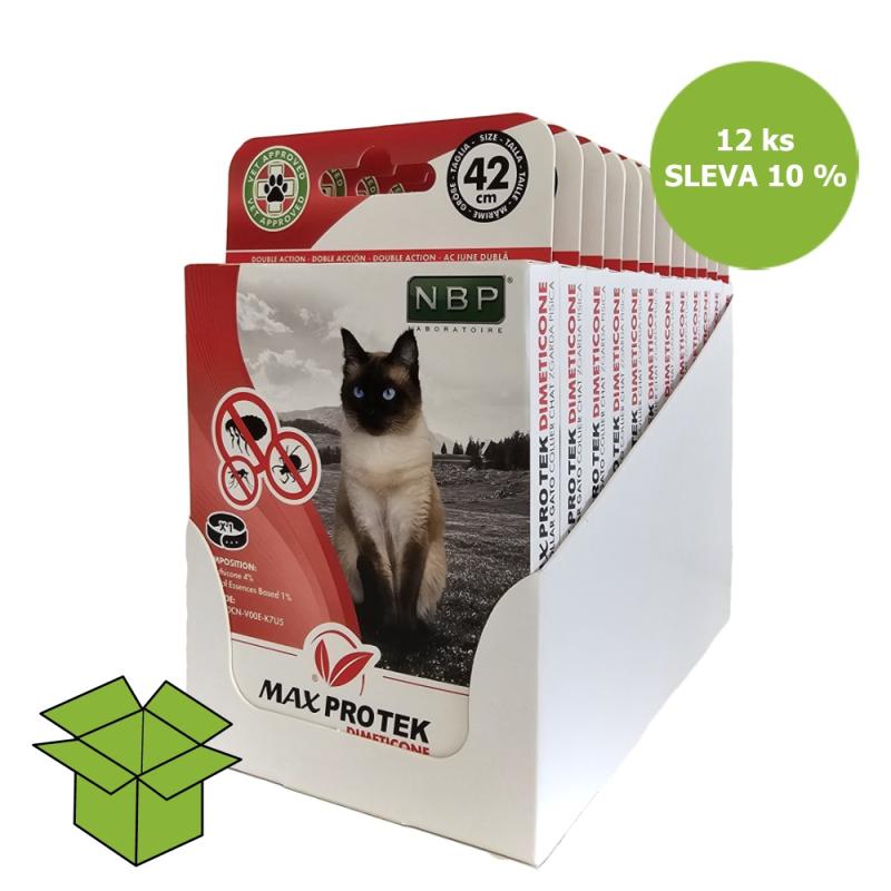 Max Protek repelentní fluorescenční obojek, kočka 42 cm (12 ks) %