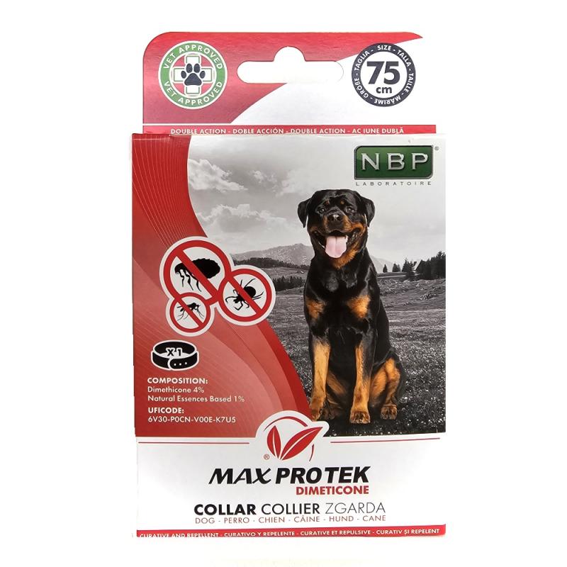 Max Protek repelentní fluorescenční obojek, pes 75 cm