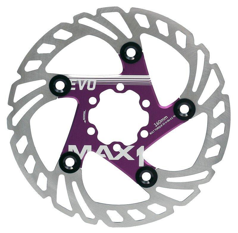 Max1 brzdový kotúč Evo 160 mm fialový