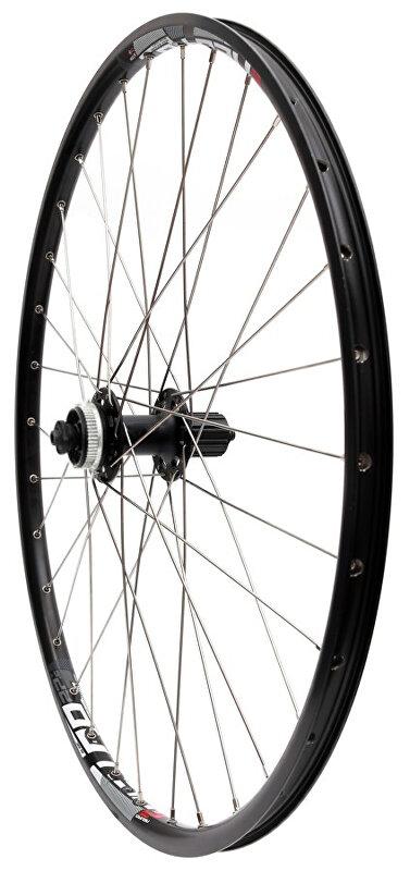 Max1 zapletené koleso 26" Disc Center lock zadné 8-11sp. čierne/strieborné