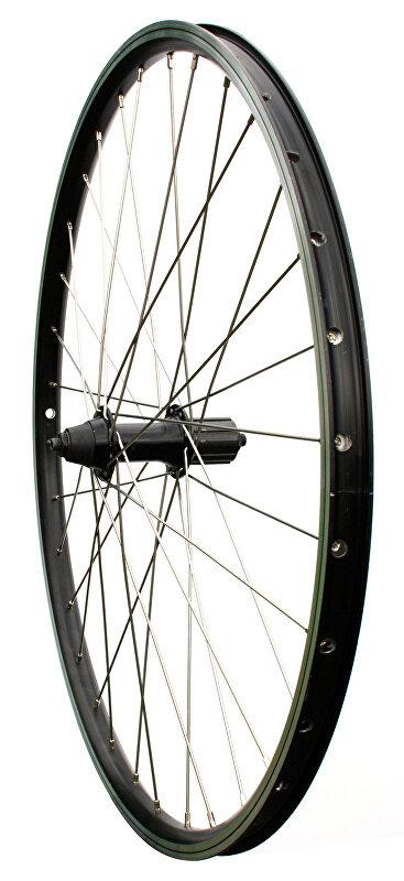 Max1 zapletené koleso 26" V-brake zadné 8-11sp. čierne/strieborné
