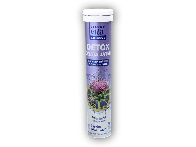 Maxivita Exclusive detox očista pečene 20 šumivých tabliet