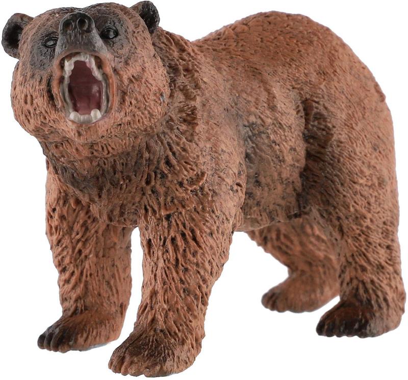 Medvěd hnědý 12cm zvířátko plastová figurka Zooted v sáčku
