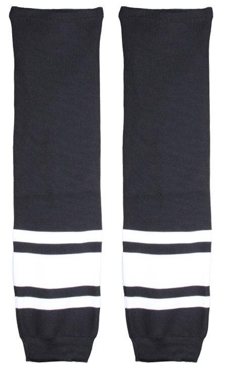 Merco Motor hokejové štulpny senior černá-bílá