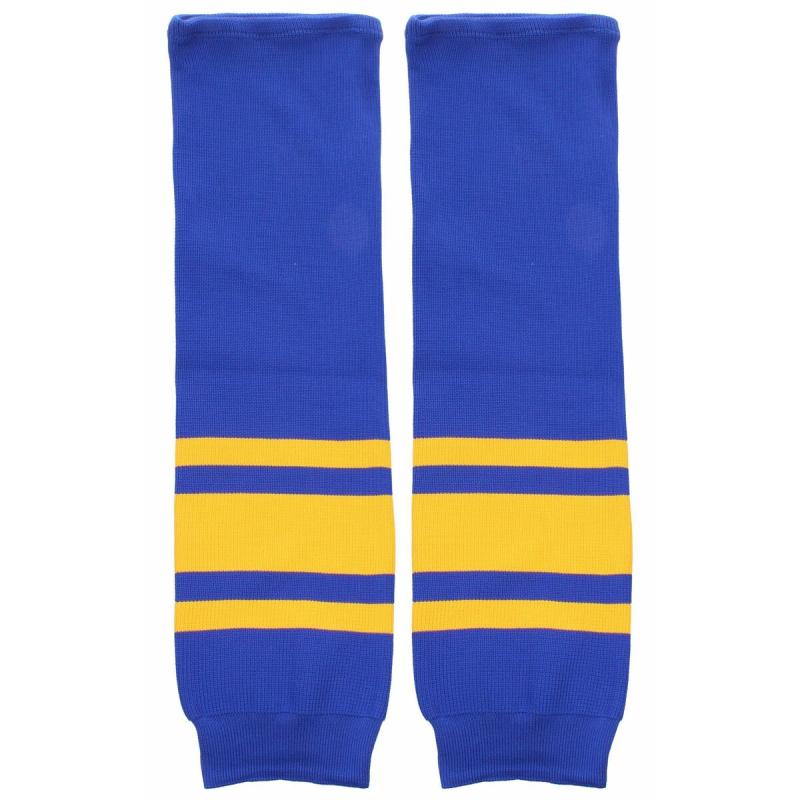 Merco Motor hokejové štulpne senior modrá-žltá