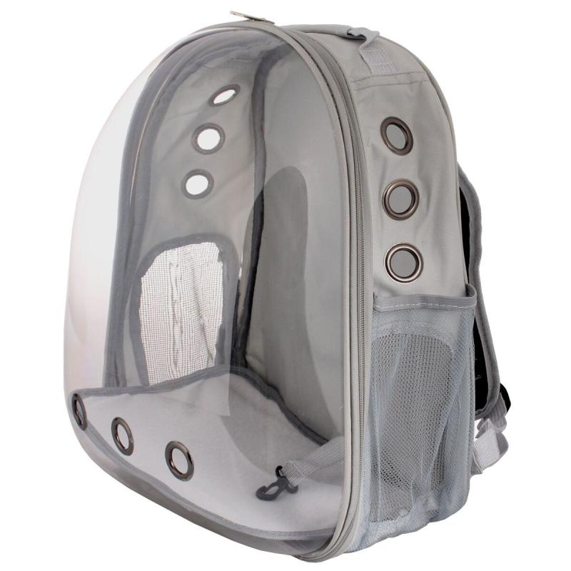 Merco Petbag Transparent batoh na mazlíčky šedá