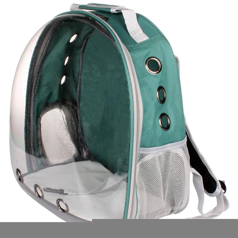 Merco Petbag Transparent batoh na mazlíčky zelená
