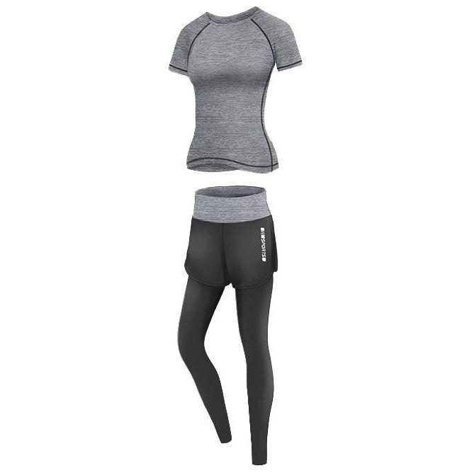 Merco Runner Long 2W fitness set šedá