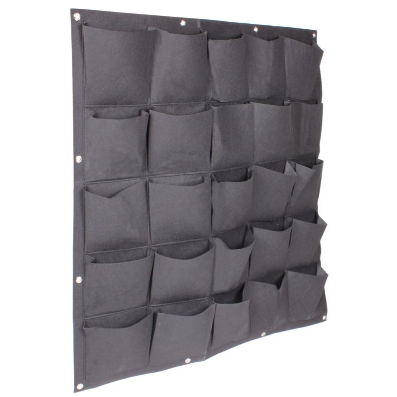 Merco Wall Grow Bag 25 textilní květináče na zeď černá