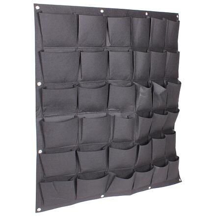 Merco Wall Grow Bag 36 textilní květináče na zeď černá