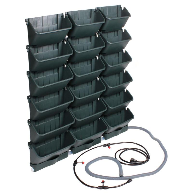 Merco Wallnet Set plastové květináče na zeď se samozavlažováním