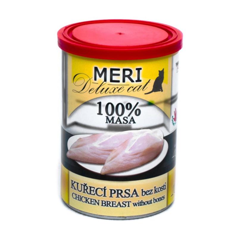 MERI Deluxe Cat kuřecí prsa bez kosti, konzerva 400 g
