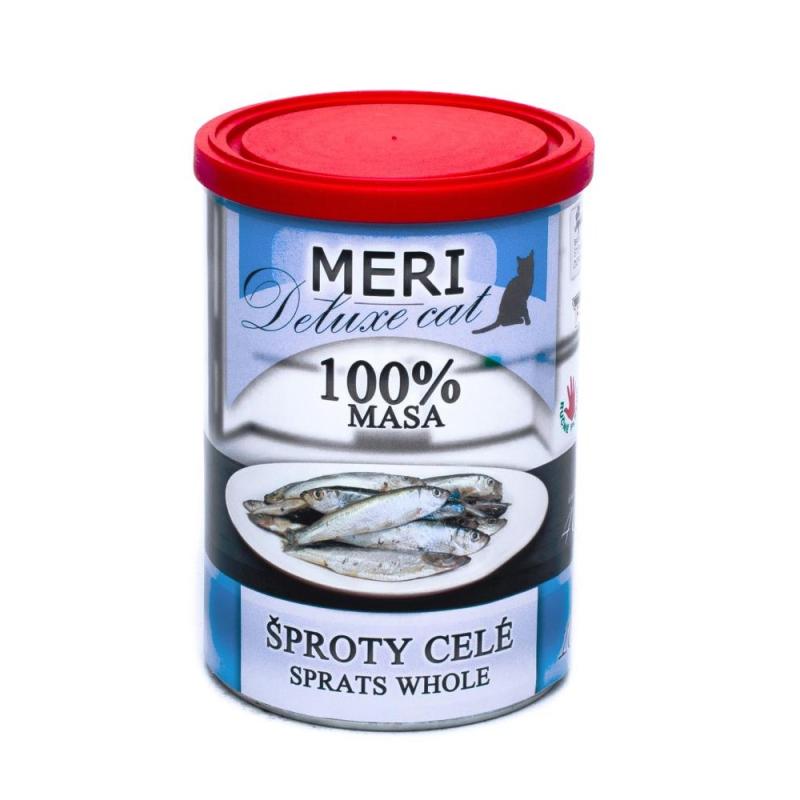 MERI Deluxe Cat šproty celé, konzervy 400 g