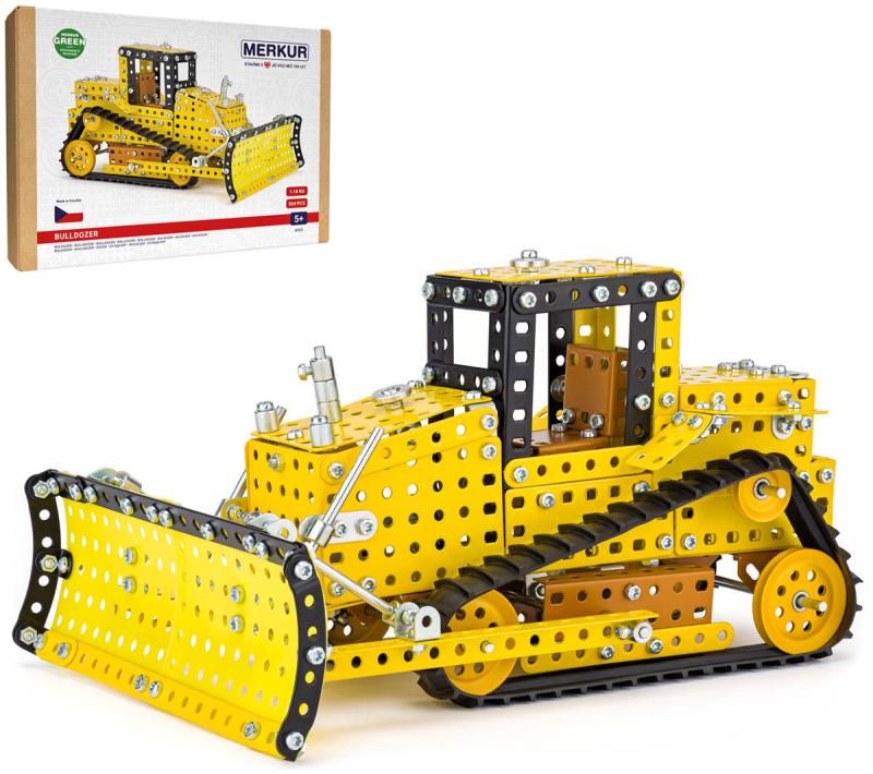 Merkur Buldozer 504 dílků KOVOVÁ (stavebnice)
