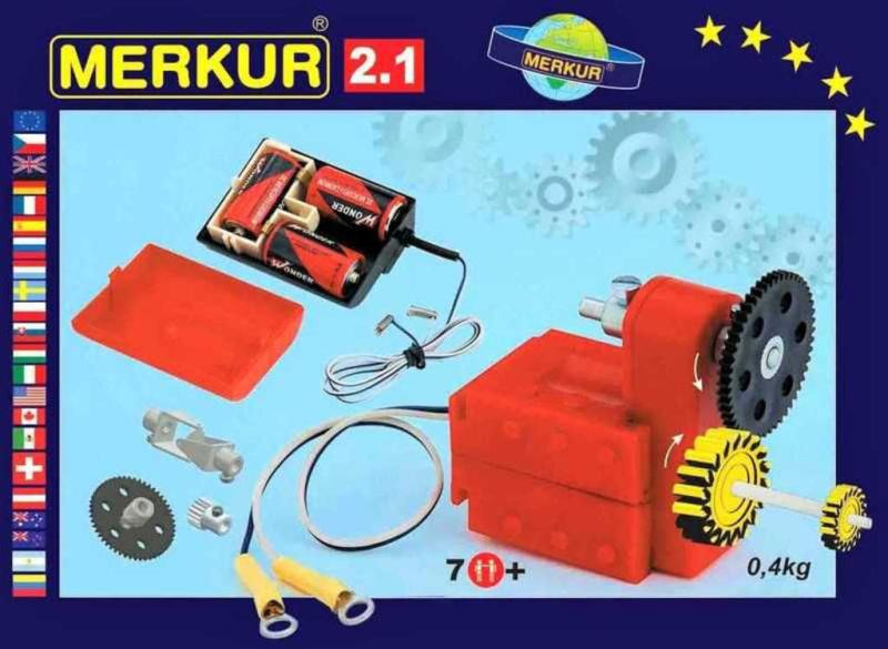 Merkur M 2.1 Elektromotor na baterie doplněk KOVOVÁ (stavebnice)