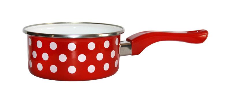 Metalac Rendlík s ručkou pr.12cm 0,5l PUNTÍK ČRV