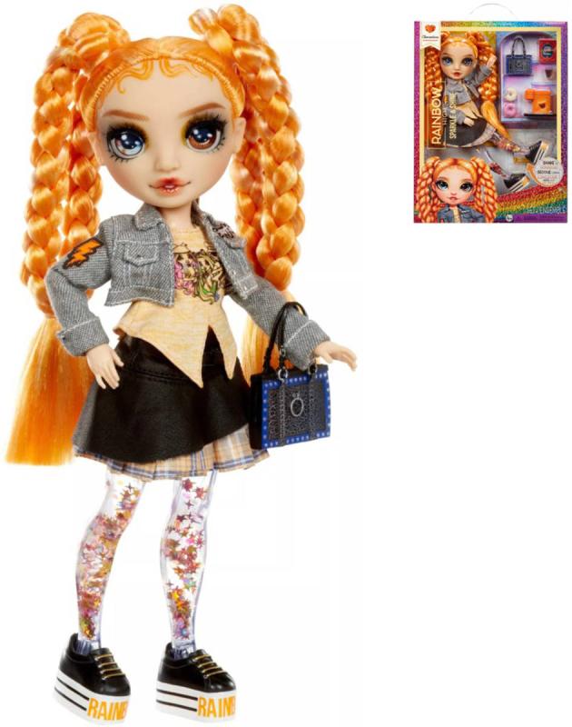MGA RAINBOW HIGH SparkleShine fashion panenka Clementine (Orange) s doplňky