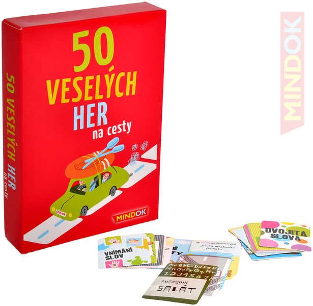 Mindok HRA 50 Veselých her na cesty (společenská hra)