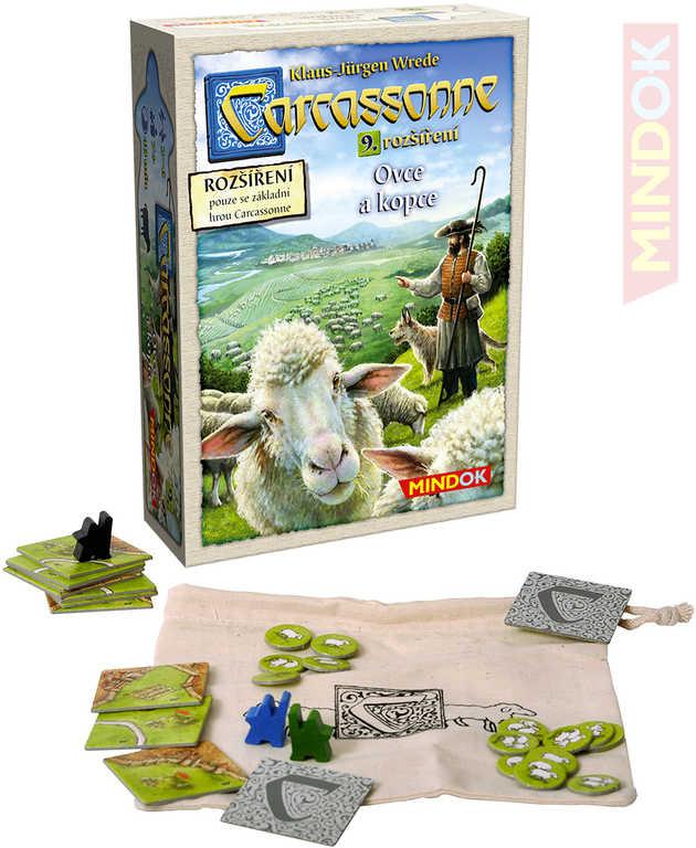 Mindok HRA Carcassonne 9. rozšíření Ovce a kopce (společenská hra)