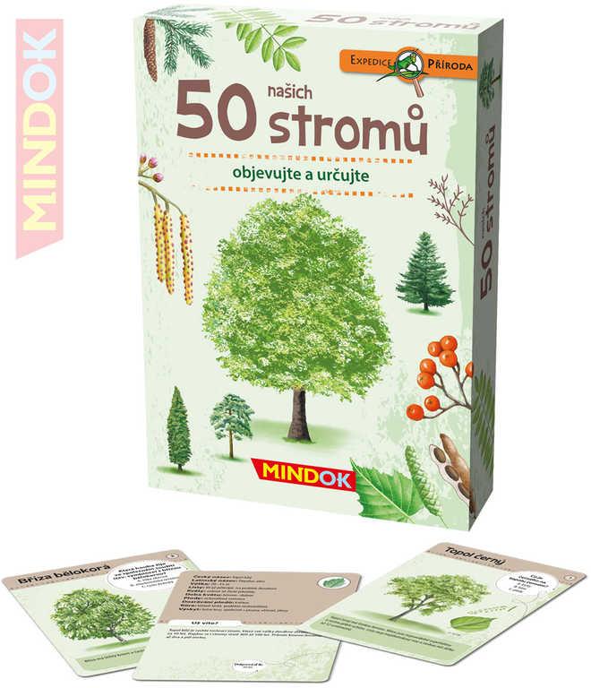 Mindok HRA kvízová Expedice Příroda: 50 našich stromů naučná