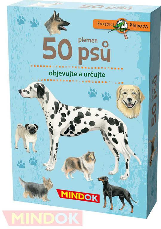 Mindok HRA kvízová Expedice Příroda: 50 plemen psů naučná
