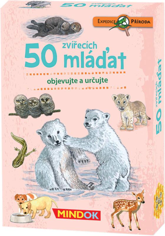 Mindok HRA kvízová Expedice Příroda: 50 zvířecích mláďat naučná