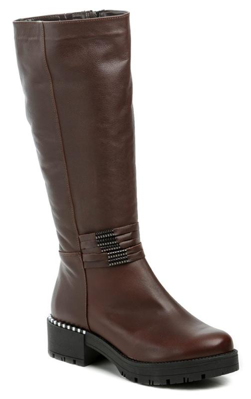 MintakaCZ Mintaka 5054-18 hnědé dámské kozačky