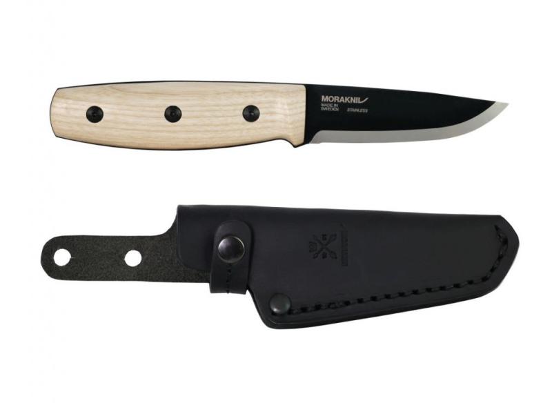 Morakniv Finn BlackBlade (S) Ash Wood Hiking Knife