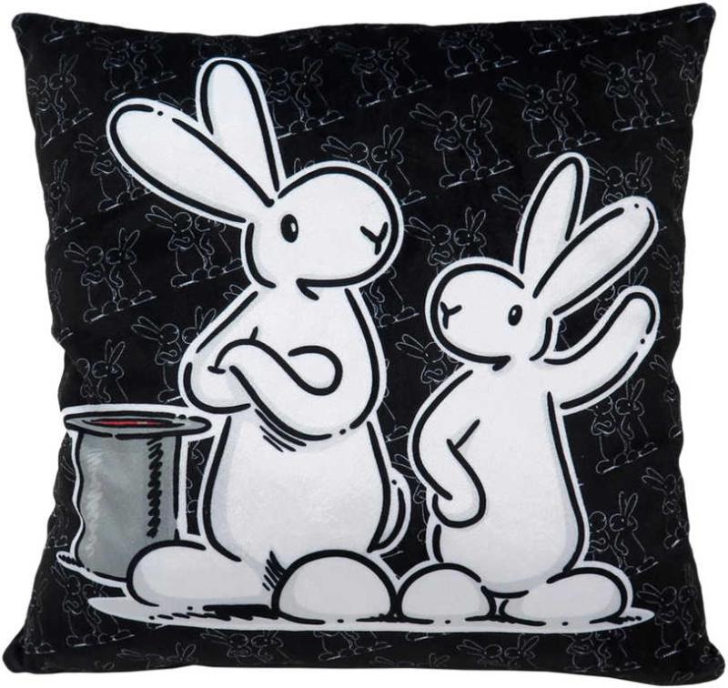 Moravská ústředna Polštář Bob a Bobek 30x30cm černý