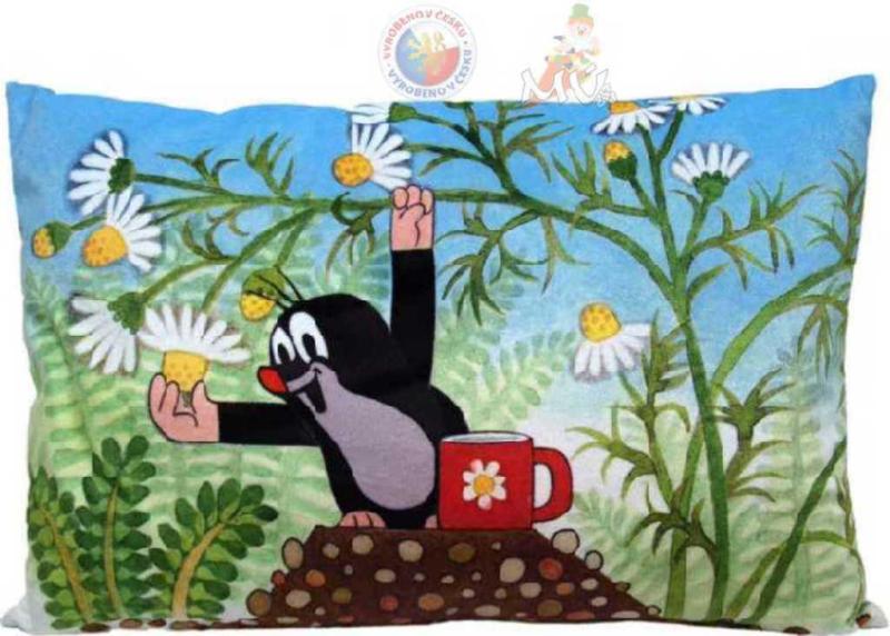 Moravská ústředna Polštář Krtek 45x30cm Heřmánek (plyšová hračka)