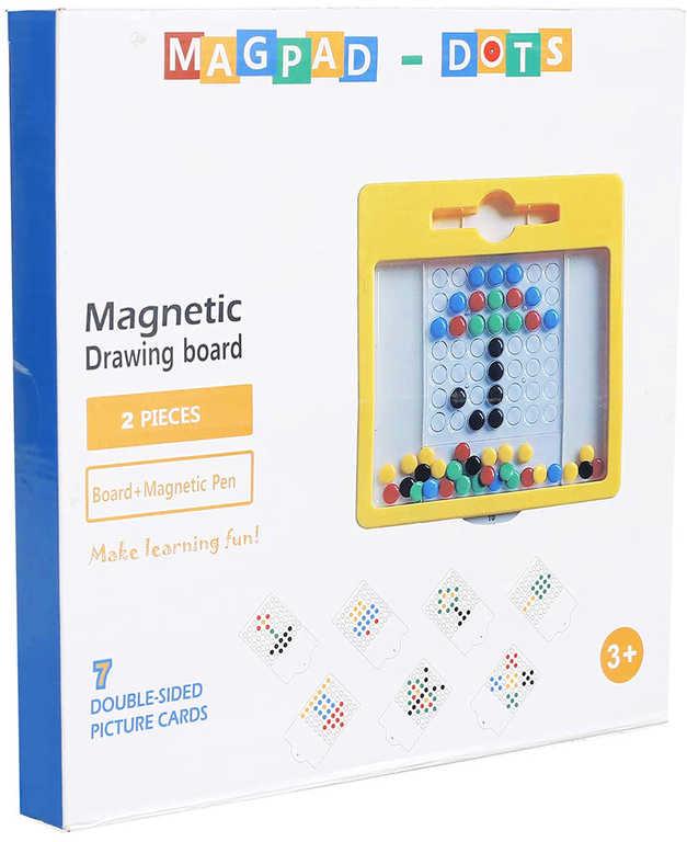 Mozaika magnetická s perem MagArt 7 předloh 50 magnetků v krabici