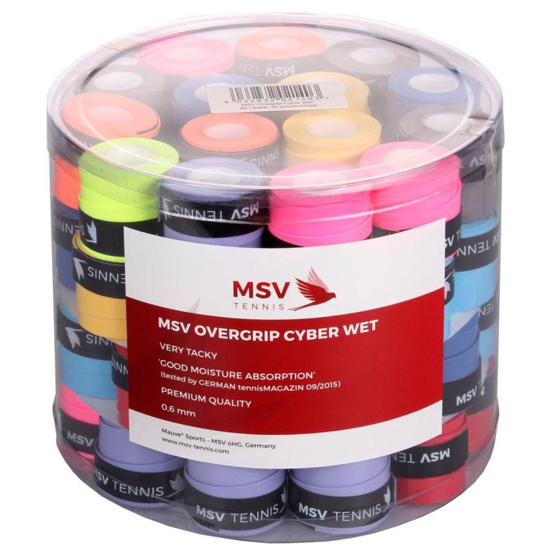 MSV Cyber Wet overgrip 60 ks tl. 0,6 mm MIX