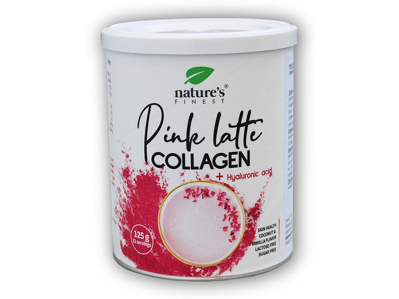 Levně Nutrisslim Pink Latte Collagen + Hyaluronic Acid 125 g