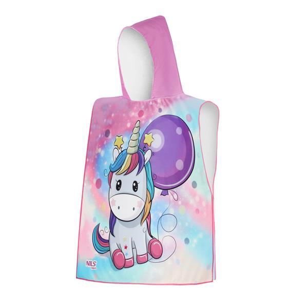 Nils Uterák - pončo z mikrovlákna aqua NAR20 Unicorn