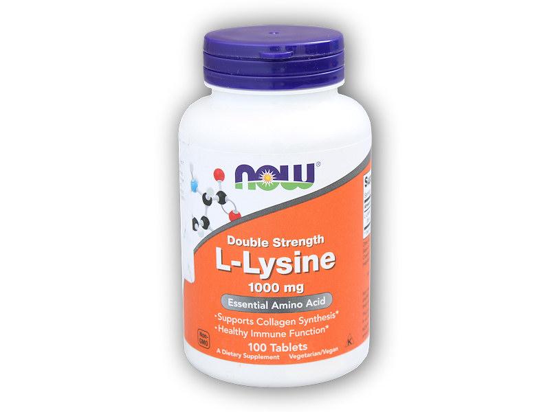 NOW Foods L-Lyzín 1000mg 100 tabliet