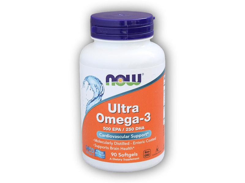 NOW Foods Ultra Omega 3 250 DHA/500 EPA 90 kapslí