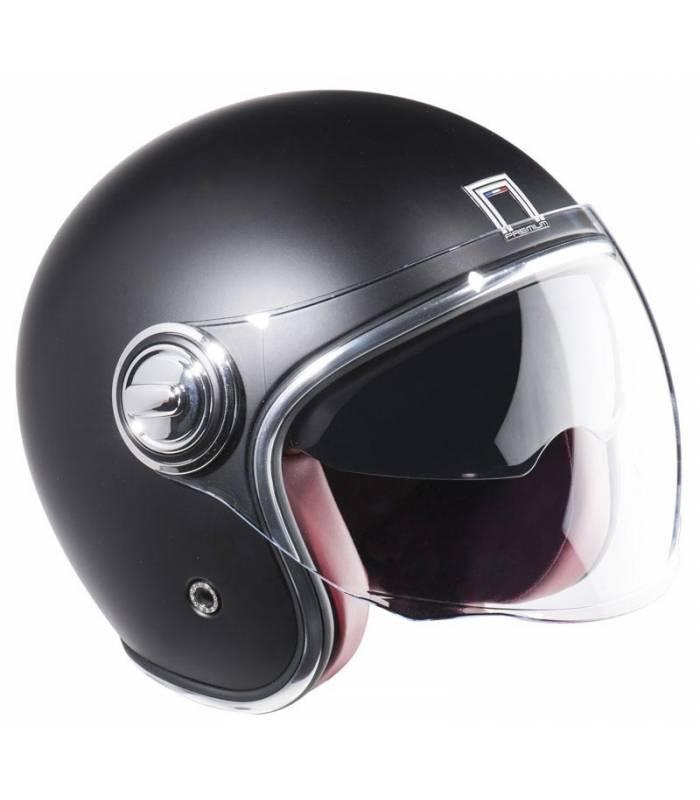 Nox Premium Heritage černá matná přilba - poškozené otevírání hledí POUZE M (VÝPRODEJ)