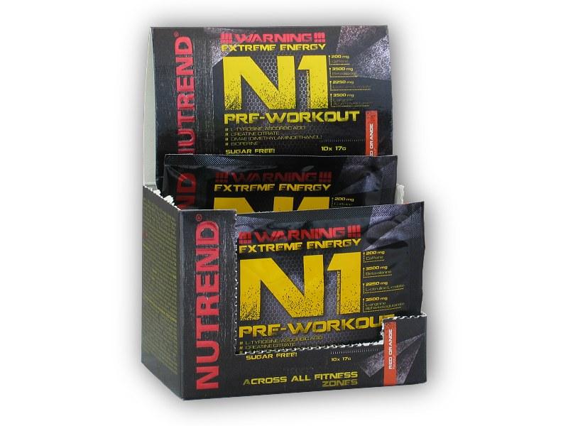 Levně Nutrend N1 Pre-Workout 10x17g - Červený pomeranč