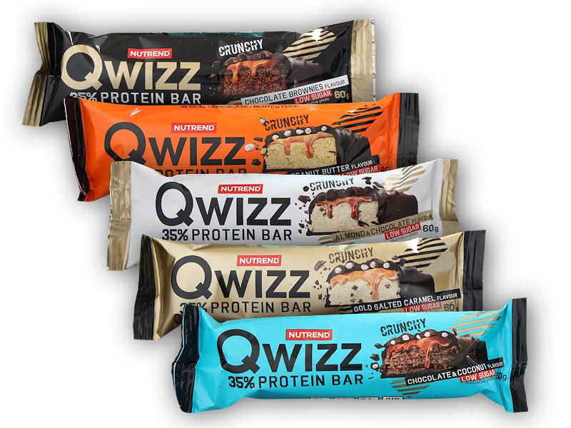 Levně Nutrend Qwizz 35% Protein Bar 60g - Čokoláda malina