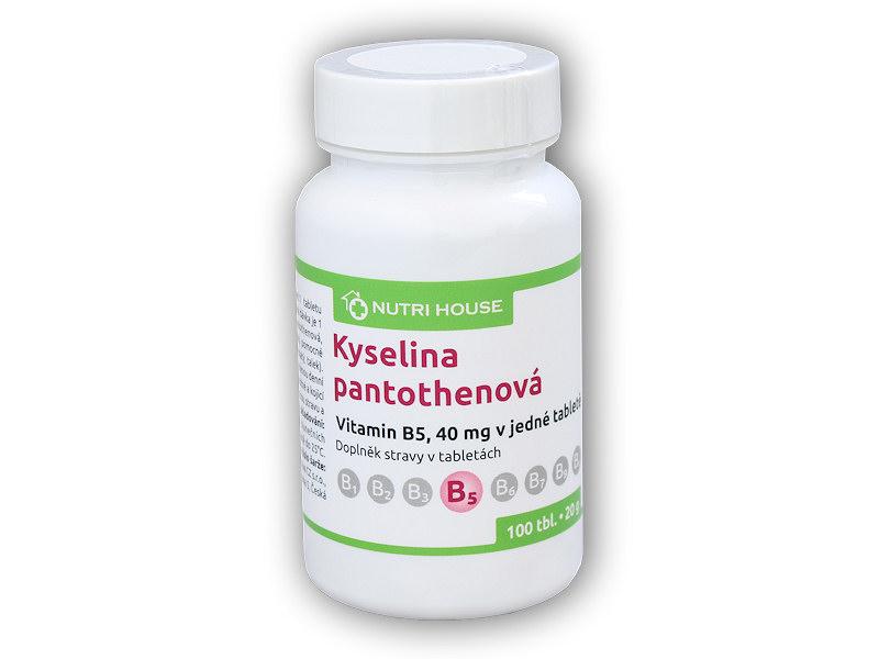 Nutri House Kyselina pantoténová B5 40mg 100 tabliet