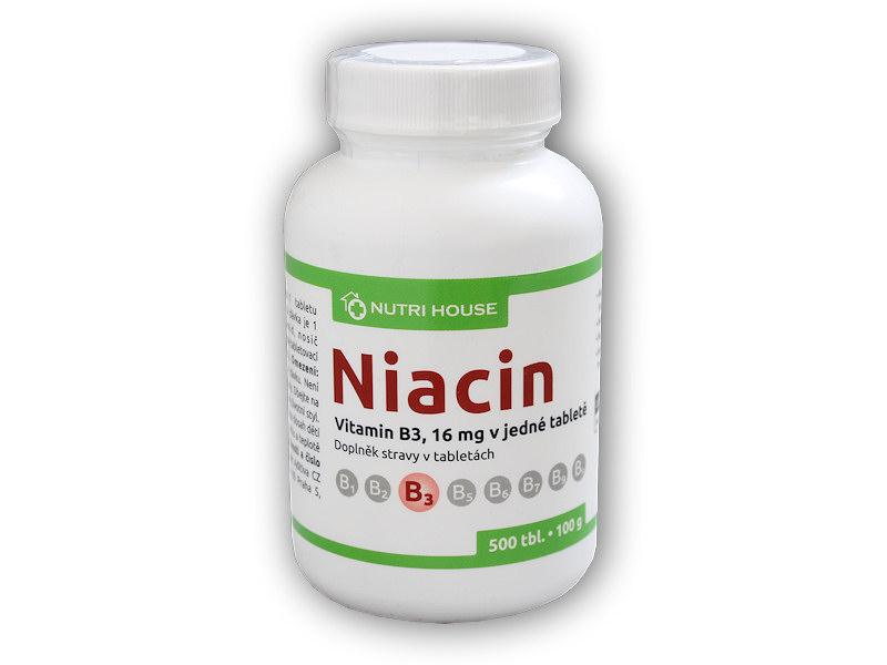 Nutri House Vitamin B3 Niacin 500 tablet