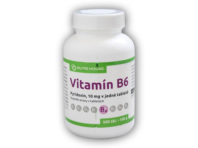 Nutri House Vitamin B6 Pyridoxin 10mg 500 tablet
