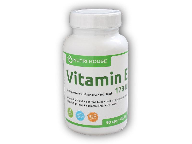 Nutri House Vitamin E 178IU 90 kapslí